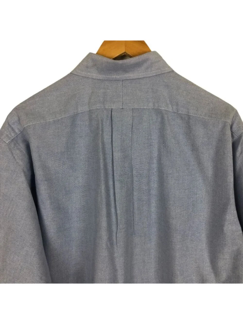 Vtg Ralph Lauren Oxford Button Down Shirt Sz 16-35 Yarmouth Chambray Cotton